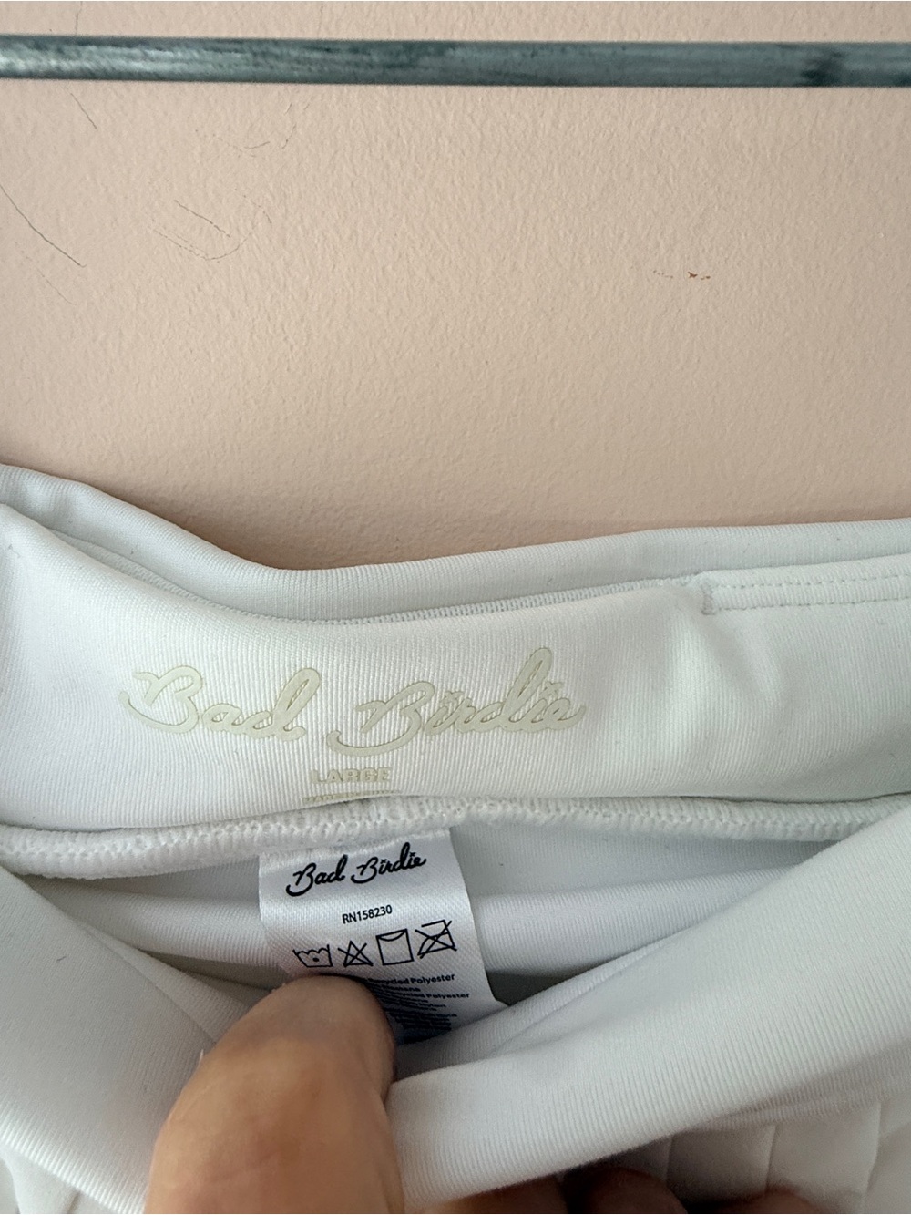 NWT Bad Birdie Double Down Pleated Golf Skort White Size Large - Picture 3 of 9